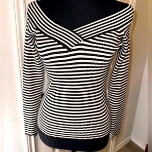 Rue21 L/S Striped Off The Shoulder Blouse